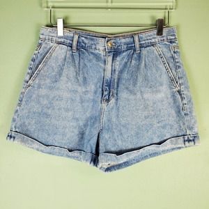 American Eagle Outfitters Cuffed Mom Jean Shorts Size 10